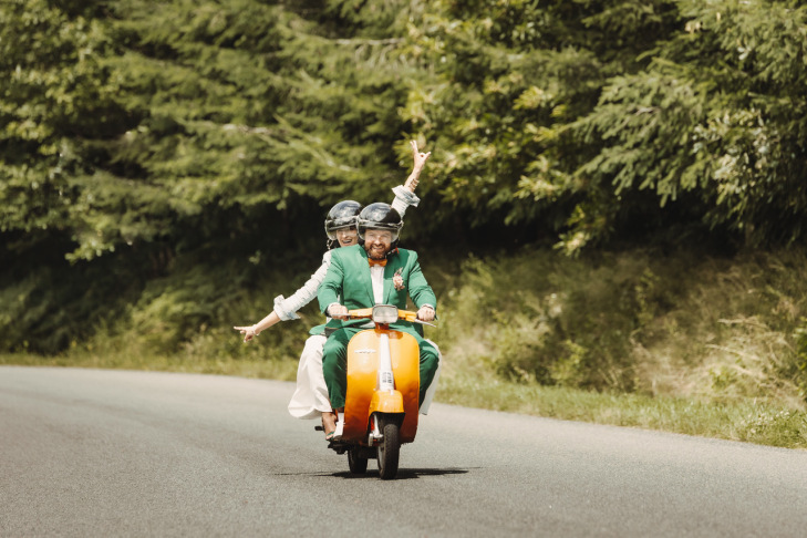 Location Vespa Mariage